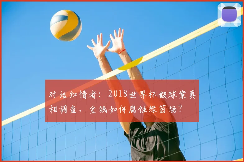 对话知情者:2018世界杯假球案真相调查,金钱如何腐蚀绿茵场?